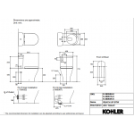 Kohler K-26058H-0 REACH UP 分體式靠牆雙噴嘴座廁